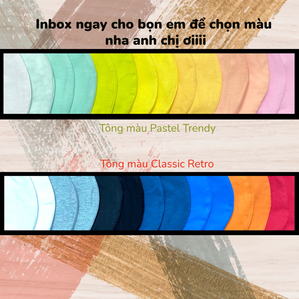 Khẩu trang vải kháng khuẩn DT Style - Set 3 chọn màu - ngăn bụi, chống nắng, màu đen, trơn, thời trang, hoạ tiết gym | BigBuy360 - bigbuy360.vn