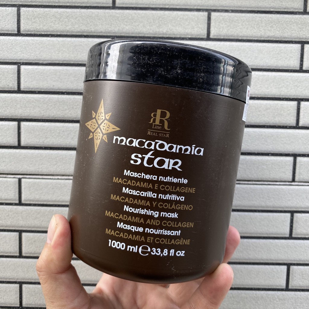 Dầu hấp chăm sóc, phục hồi tái tạo tóc Nourishing Mask Macadamia And Collagen Star 1000ml