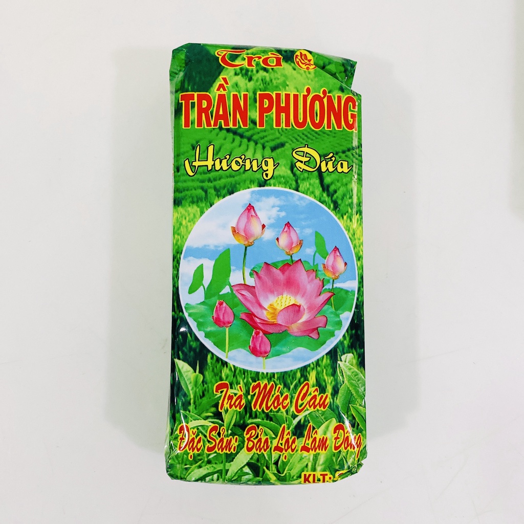 Combo 6 gói trà xanh hương Dứa Trần Phương  loại ngon đặc biệt - Đặc sản Bảo Lộc Lâm Đồng. -Date mới