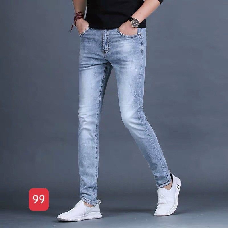 Quần jean nam trơn co dãn cao cấp