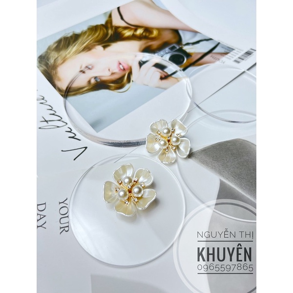 Phụ kiện mạ kim hoa trai to