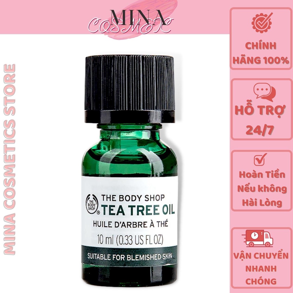 Tinh Dầu Tràm Trà [Hết Mụn100%-Hàng auth] Tinh dầu đa năng ngăn ngừa mụn Tea Tree Oil 10ml