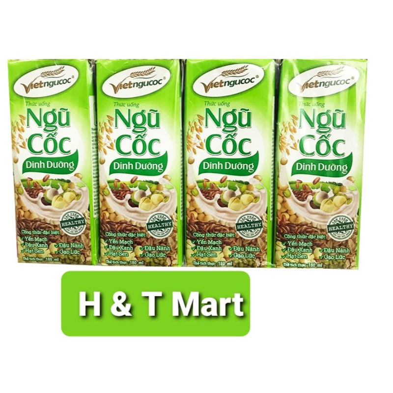 Lốc 4 Hộp Ngũ Cốc Dinh Dưỡng 180ml