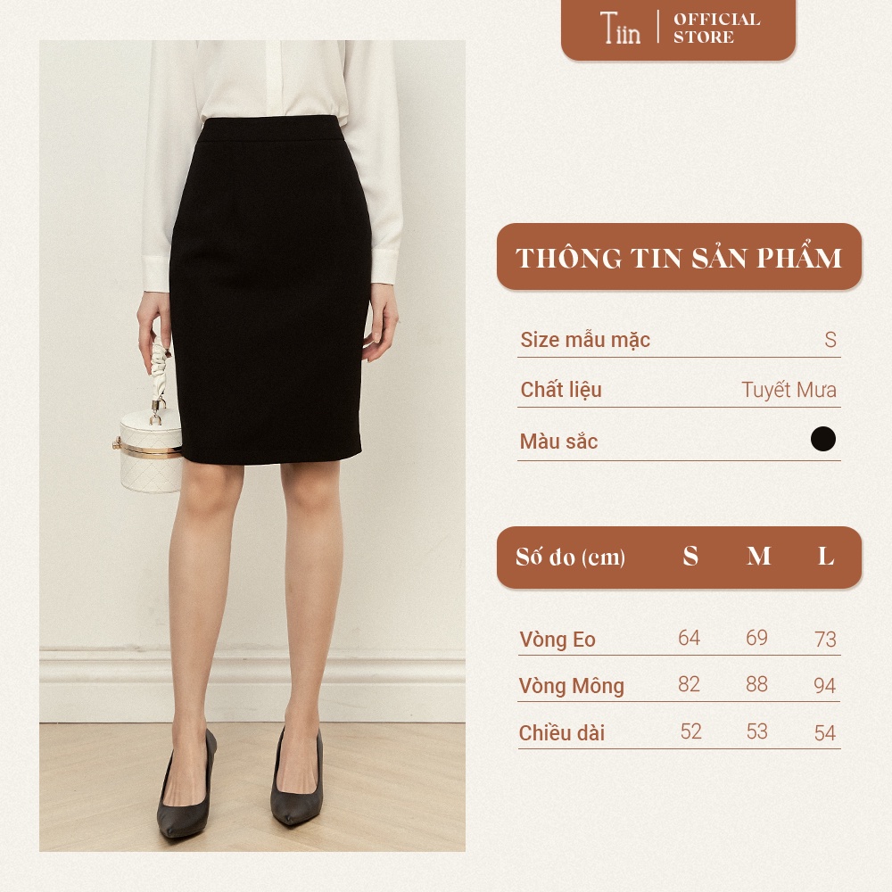 Chân váy bút chì dáng thường TIIN STORE CHD009