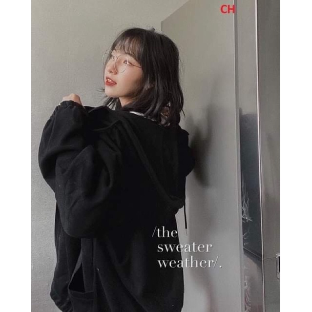 Áo hoodie mũ khoá chun tay CO9 | BigBuy360 - bigbuy360.vn