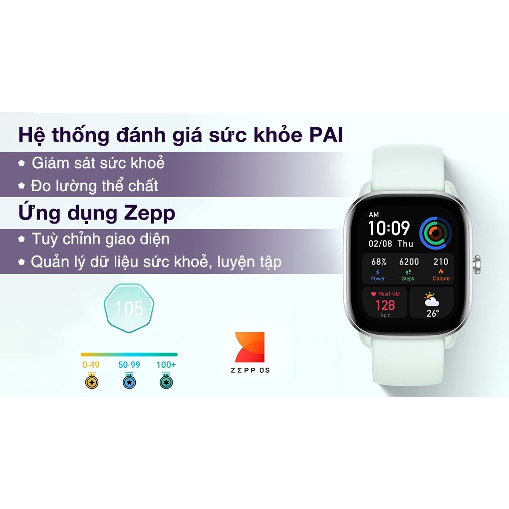 [Hỏa Tốc - HCM] Đồng Hồ Thông Minh Amazfit GTS 4 Mini | Tiếng Việt | Hàng Chính Hãng | Bảo Hành 12 Tháng | Mimax Store | BigBuy360 - bigbuy360.vn