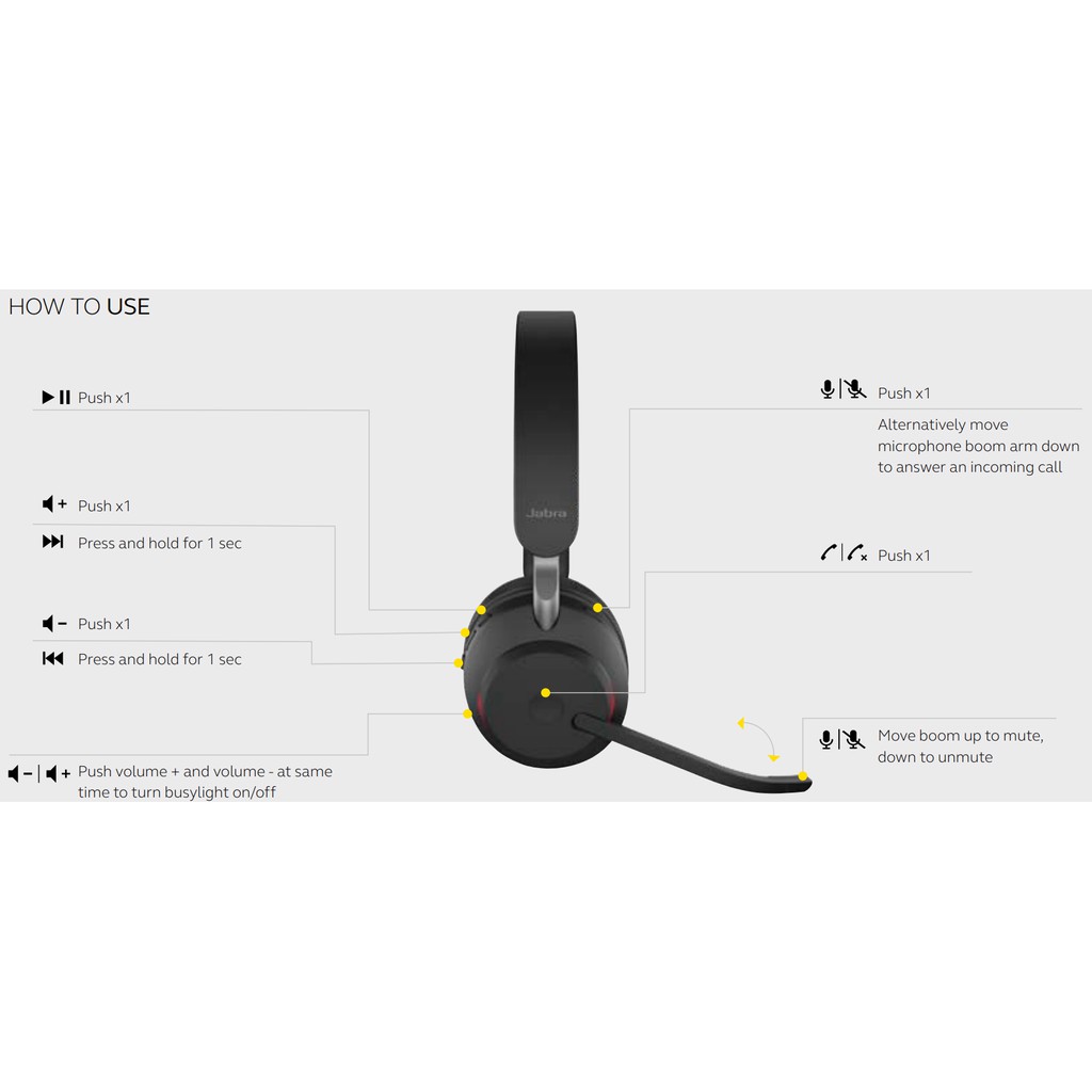 [HEADSET] - Tai nghe hội nghị trực tuyến kết hợp giải trí Jabra Evolve2 40 | BigBuy360 - bigbuy360.vn