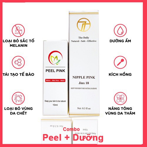Hàng Hot Combo Peel + Làm Hồng Nhũ Hoa - Bikini Hiệu quả 2 trong 1 Nipple Pink | BigBuy360 - bigbuy360.vn