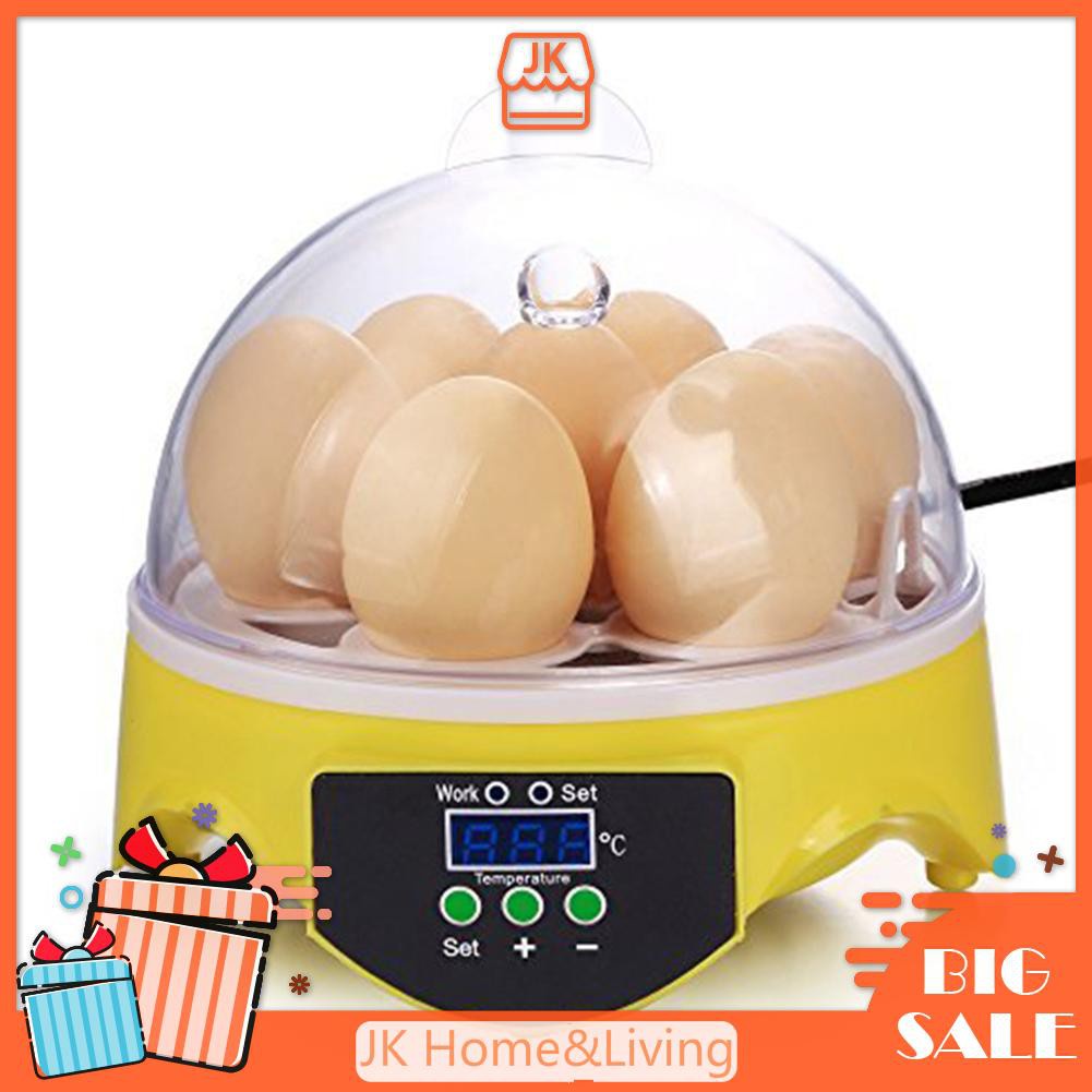 *7 Eggs Chicken Bird Incubator Eggs Hatching Automatic Intelligent Brooder