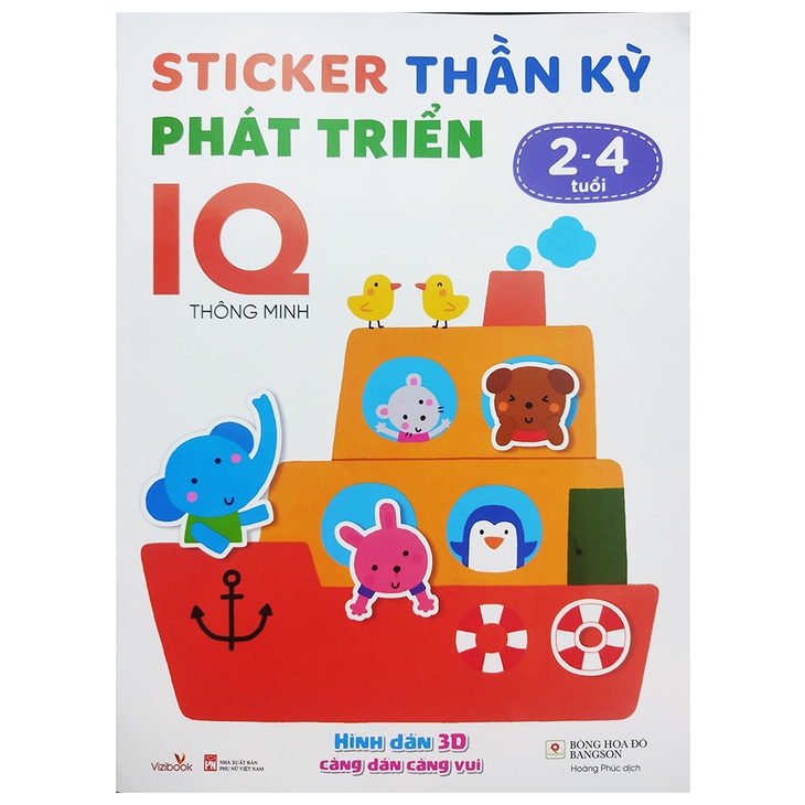 Sách - Sticker thần kỳ phát triển IQ EQ CQ cho bé từ 2 đến 5 tuổi Vizibook | BigBuy360 - bigbuy360.vn