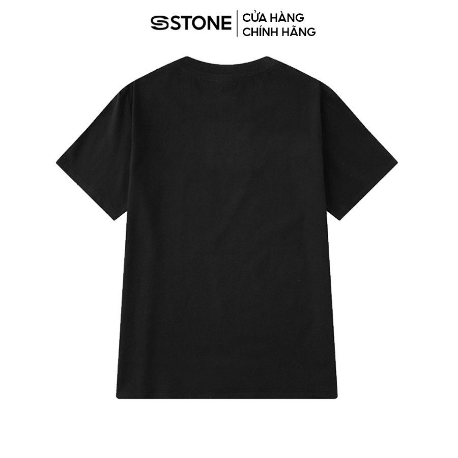 Áo thun Unisex Stone Basic Tee Phông Trơn Tay Lỡ Oversize Form Rộng 100% Cotton Màu Đen HD128