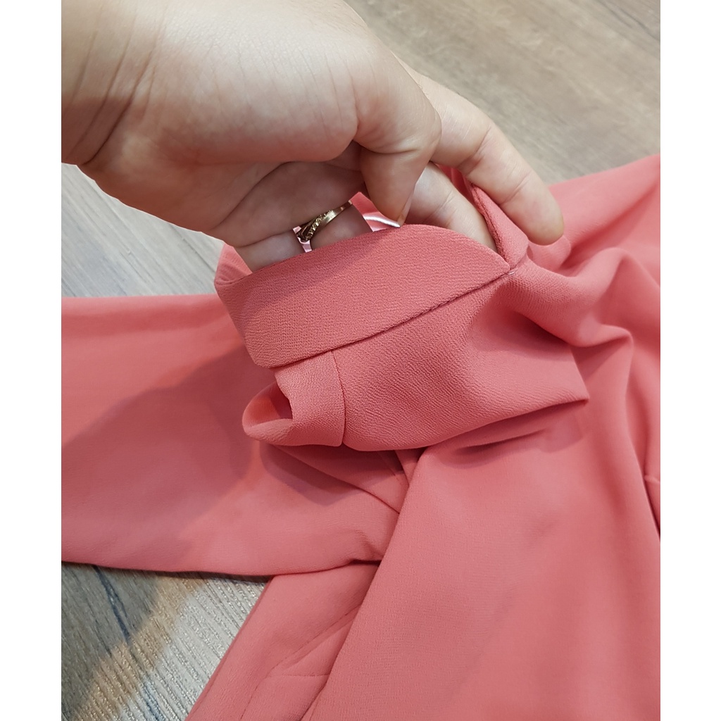 Áo Dài Truyền Thống Vải Chifon 4 Tà Màu Cam - Áo Dài Min | BigBuy360 - bigbuy360.vn