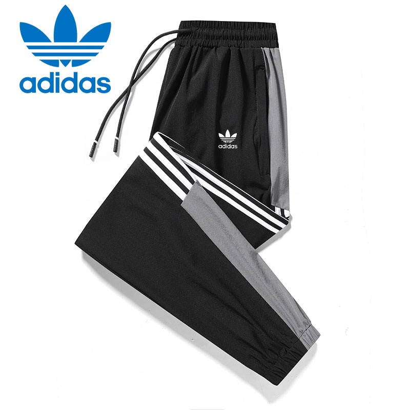 Adidas Quần chạy bộ Ống Rộng Phối Sọc Mau Khô Dành Cho Nam [L-8XL]