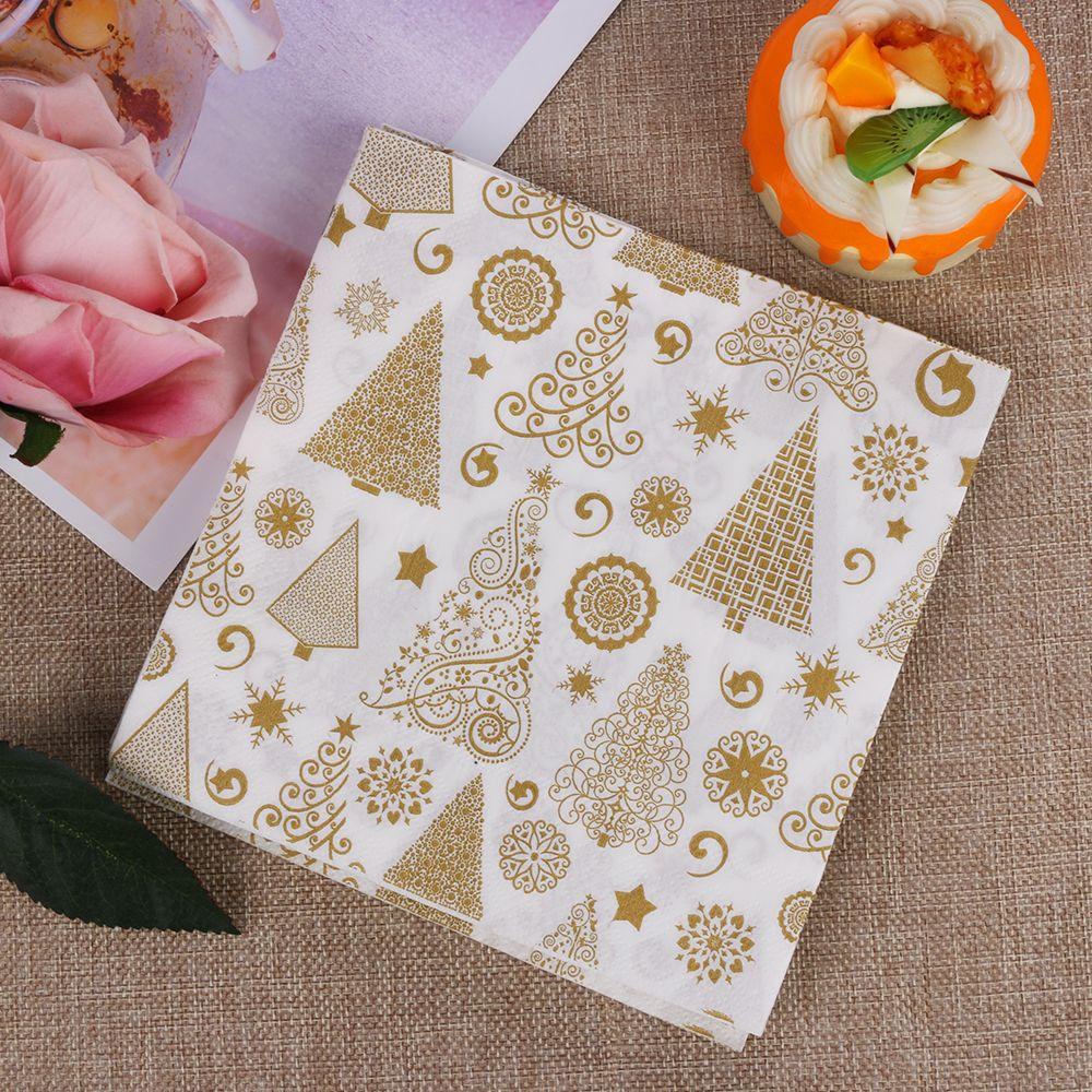 Bộ 20 Khăn Giấy In Họa Tiết Giáng Sinh Dễ Thương