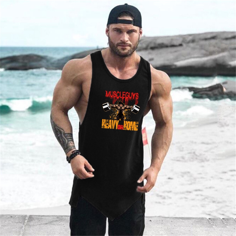 Men Tank Top Mens Bodybuilding Stringers Tank Tops Singlet Brand Clothing Sleeveless Shirt Breathable Fitness Sweat Undershirt