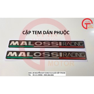 TEM- CẶP TEM DÁN PHUỘC CHỮ MALOSSI DÁN CHẮC CHẮN