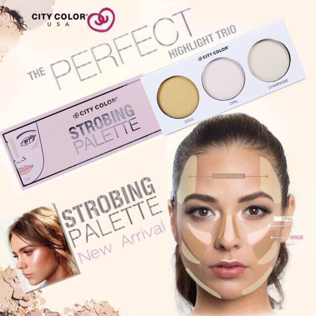 (hàng Mới Về) Bảng Phấn Bắt Sáng Nhiều Màu Sắc Kết Hợp Thời Trang | BigBuy360 - bigbuy360.vn