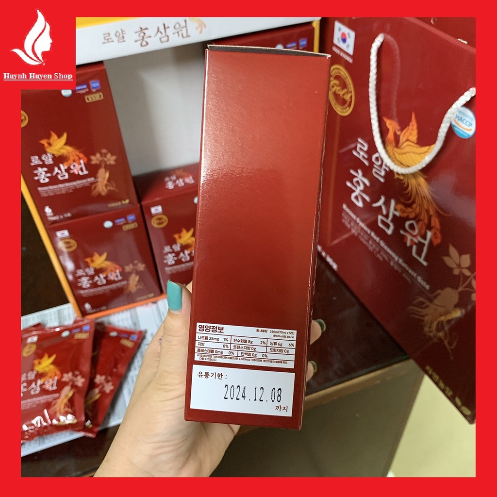 [chính hãng- giá sỉ] Nước uống hồng sâm Hoàng Gia Gold VIP hộp lớn 30 gói*70ml