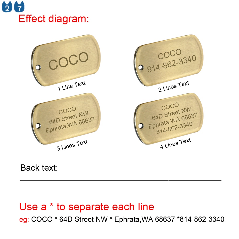 Bảng Tên ID Cá Nhân Hóa Chống Mất Cho Thú Cưng 27 Thú Cưng