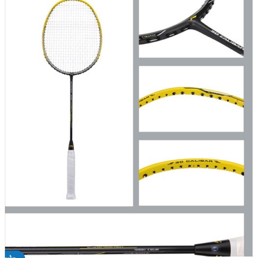 Vợt cầu lông Lining Calibar 300 - Vàng xám - Hàng Nội địa