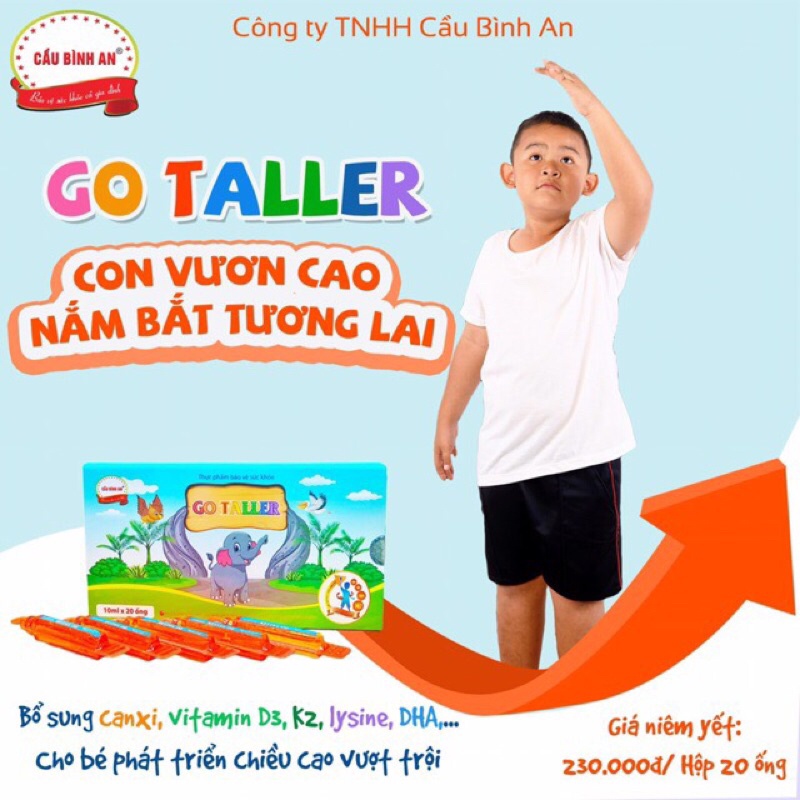 Go Taller Cầu Bình An cùng con cao lớn khỏe mạnh