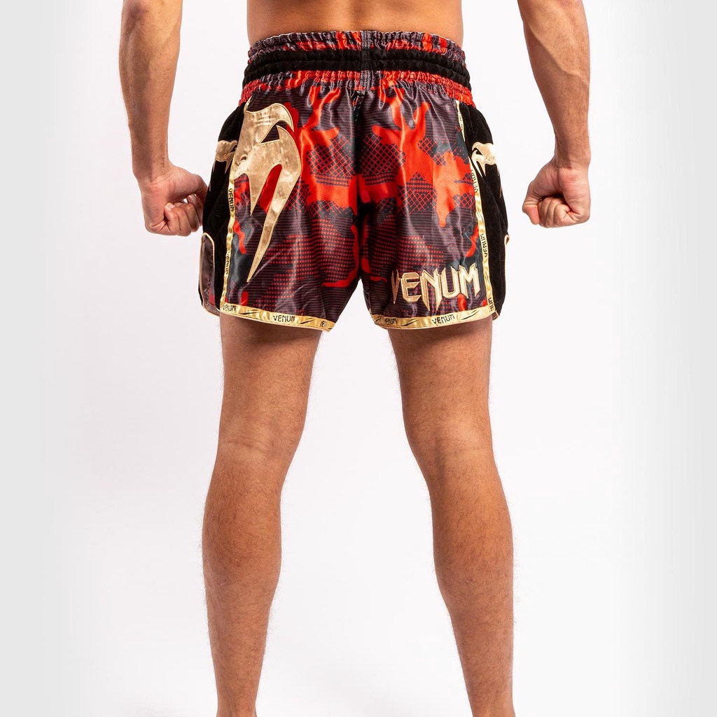 Quần Muay Thai Venum Giant Camo - Red/Gold