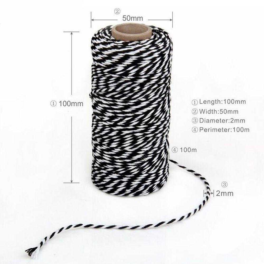 Cuộn Dây Cotton 2 Lớp Dài 100M Dùng Trang Trí Giáng Sinh