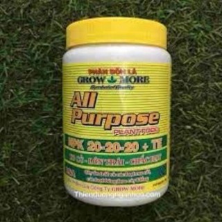 Phân bón lá NPK 20-20-20+TE cho hoa lan, cây cảnh lọ 100gram.