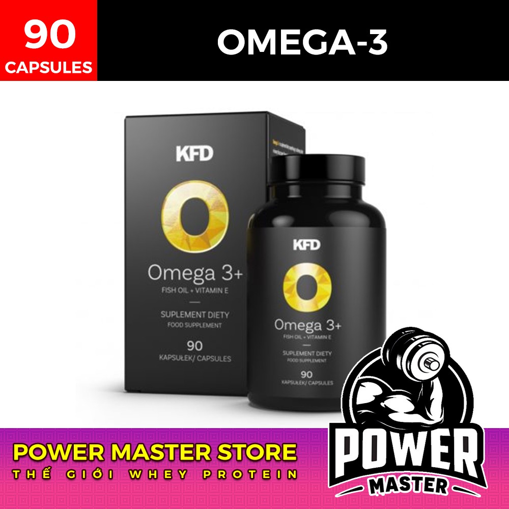 KFD DẦU CÁ OMEGA3 + VITAMIN E - FISH OIL CÓ HÀM LƯỢNG EPA/DHA CAO (330/220) - 90 VIÊN