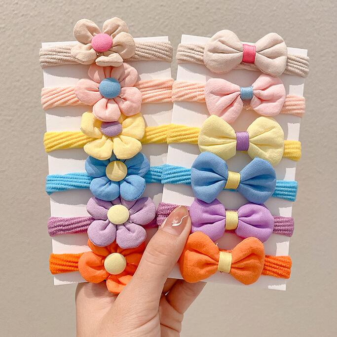 Dây Buộc Tóc Cao Su Đàn Hồi Tốt Không Đau Kiểu Hàn Quốc Dễ Thương Cho Bé Gái