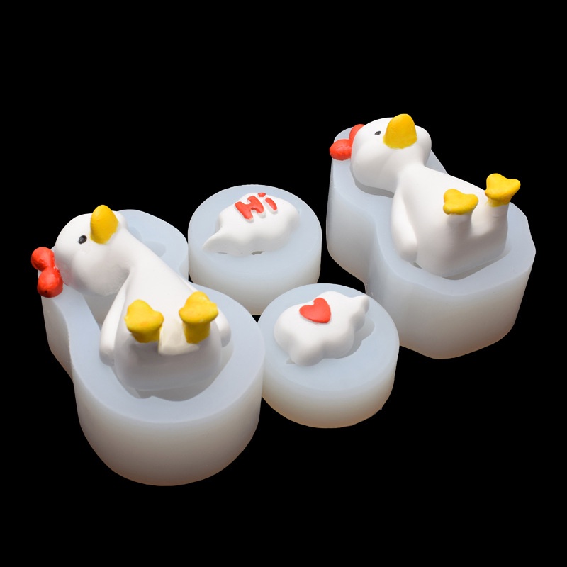 Khuôn Silicone Làm Bánh / Xà Phòng / Socola Hình Vịt / Bướm Diy