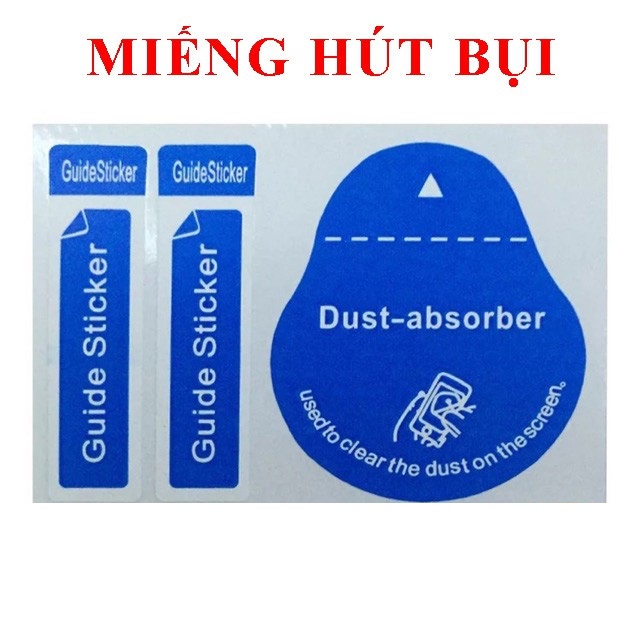 Bộ Sticker giấy lấy bụi hỗ trợ dán cường lực, PPF, cho màn hình và mặt lưng điện thoại