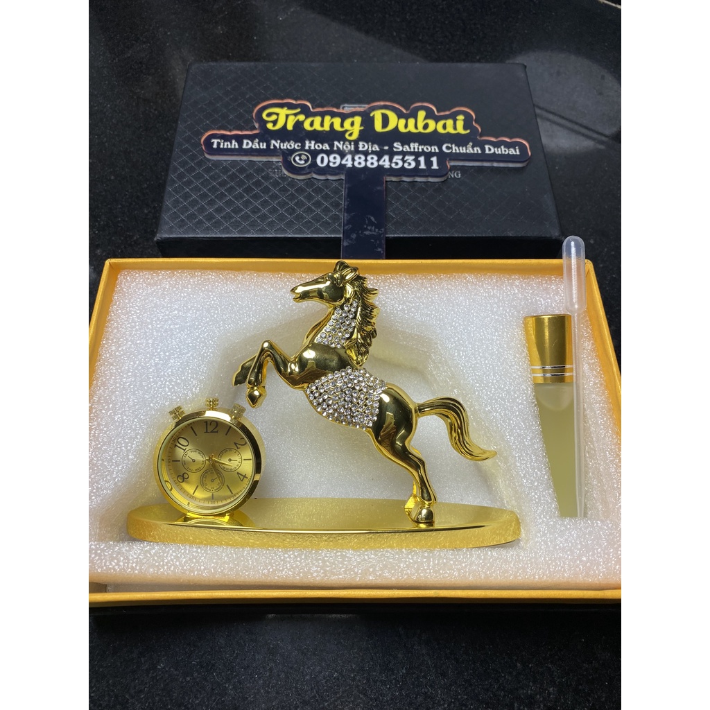 Tượng Ngựa Mã Đáo Thành Công hợp kim đúc hàng đẹp gắn đá để Tapbo xe oto & tinh dầu dubai thơm mát sảng khoái