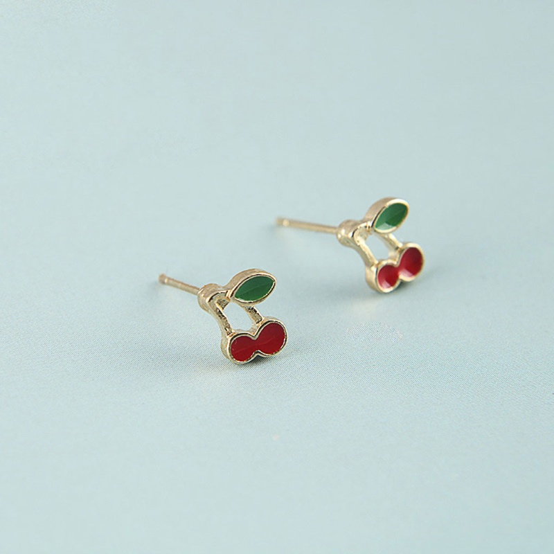 Bộ Bông Tai Dạng Vòng Đính Ngọc Trai Giả Và Lá Vàng Phong Cách Vintage