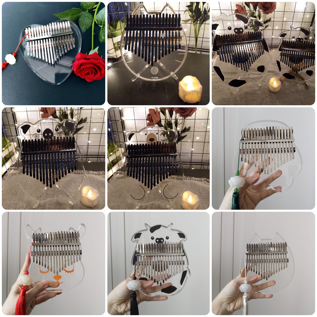 Đàn Kalimba Pha Lê Trong Suốt - Rainbow - Kalimba Crystal - Full Phụ Kiện