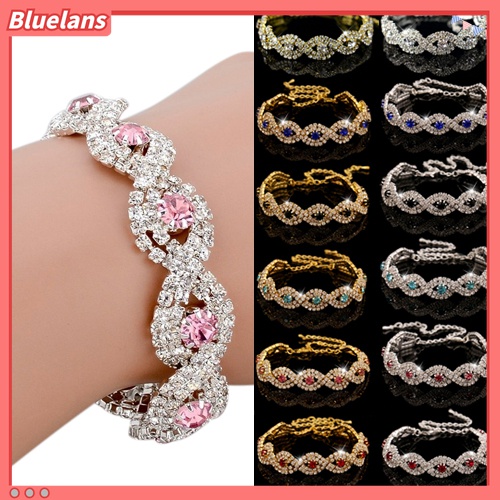 Vòng Tay Hợp Kim Đính Đá Thanh Lịch Cho Nữ