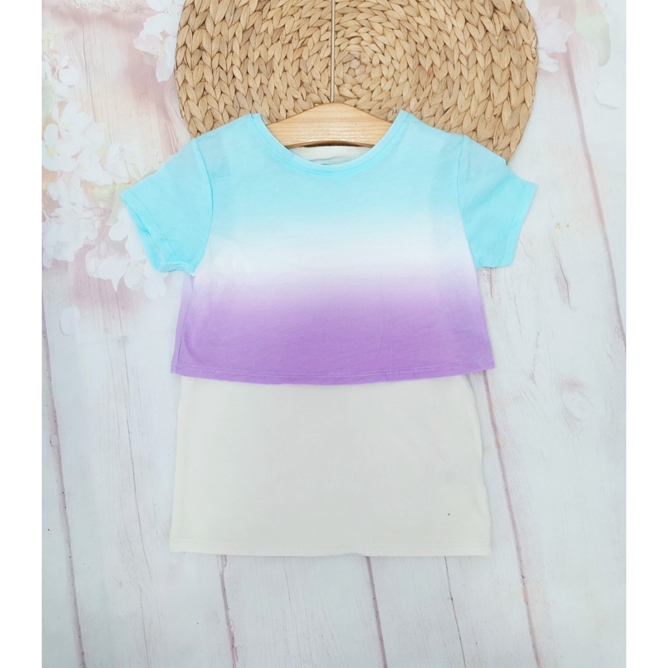 Áo thun cặp 2 lớp bé gái hàng VNXK