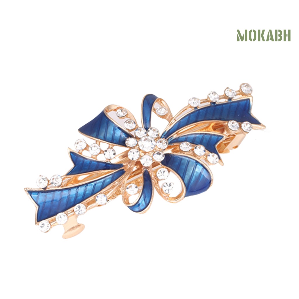 Kẹp Tóc Hình Hoa Đính Đá Lấp Lánh Ngọt Ngào Chống Trượt