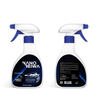 Chai xịt Diệt khuẩn khử mùi ô tô, văn phòng, khử mùi phòng karaoke, nhà bếp, Nano Reiwa 430ml - Hương bạc hà