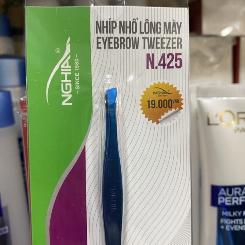 Nhíp vỉ giấy N.425 Nghĩa( màu ngẫu nhiên)