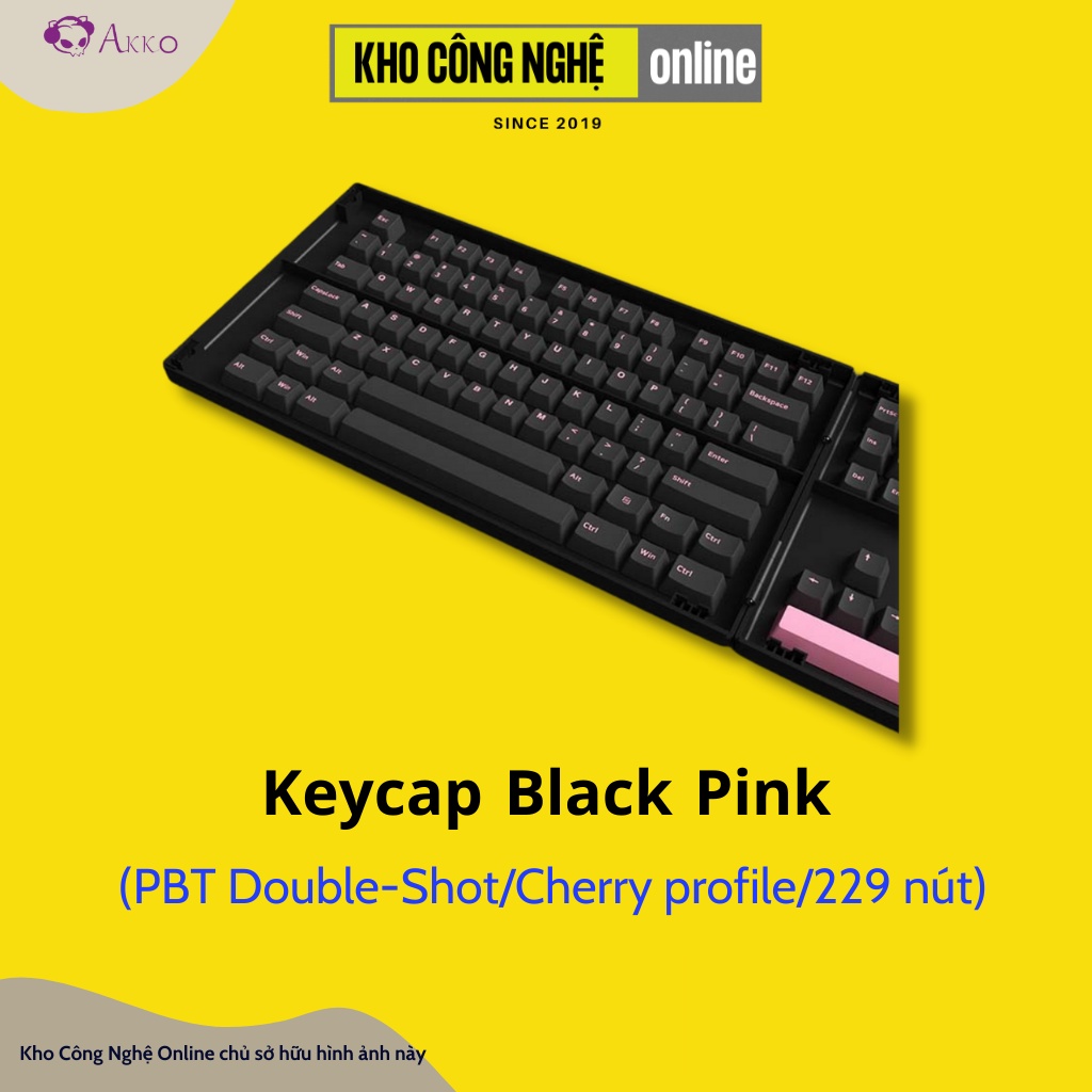 AKKO Keycap set – Black Pink