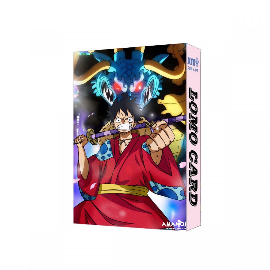 ( không kèm hộp ) Hộp ảnh lomo in hình One Piece Đảo hải tặc ver các thành viên Luffy 30 tấm anime chibi