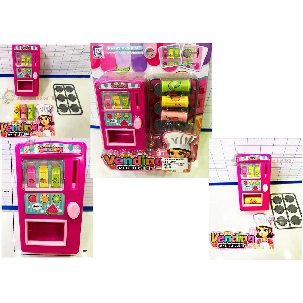Đồ chơi máy bán nước tự động kèm máy tính tiền (18 chi tiết₫