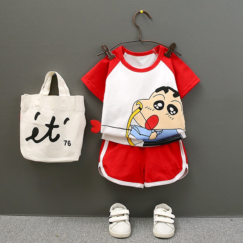 Bộ Hè Hình Bé Shin Cho Bé Trai Chất Cotton Cực Mát sâu shop