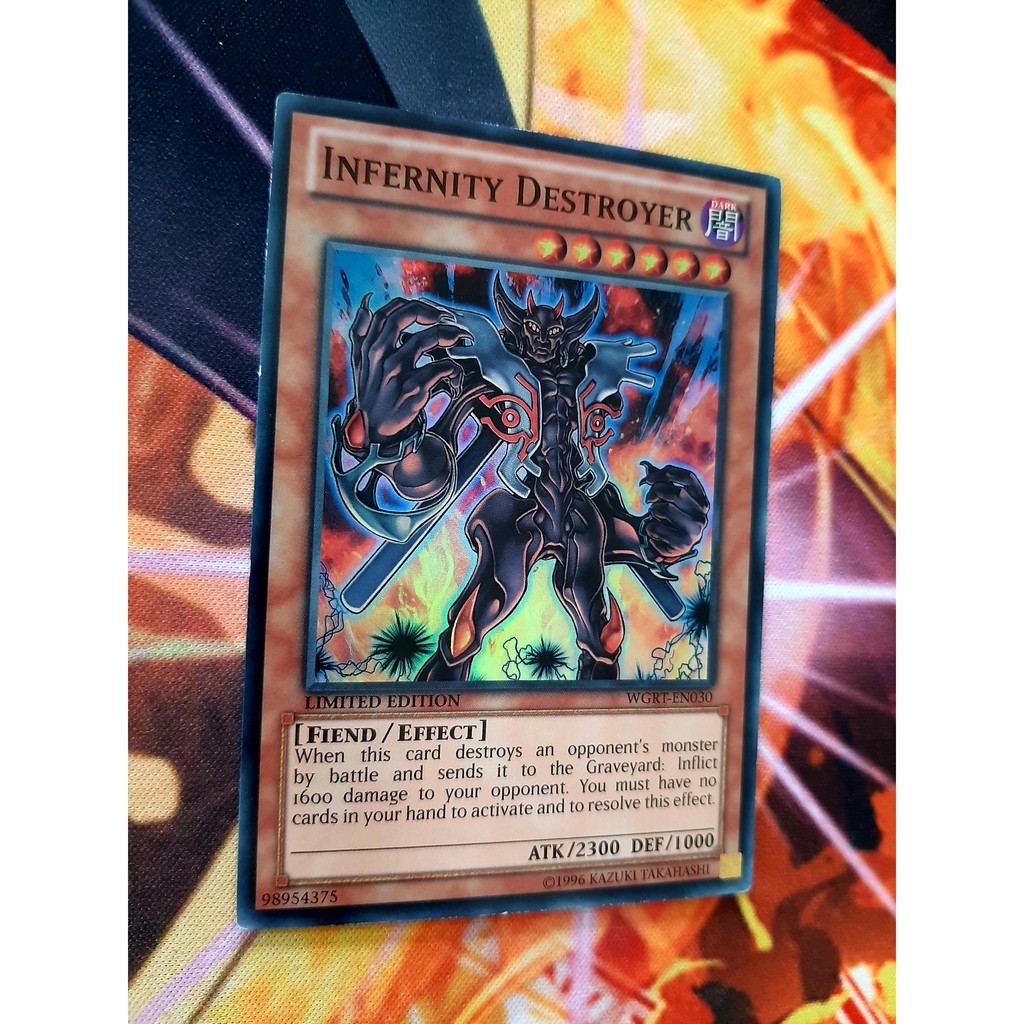 THẺ BÀI YUGIOH -MONSTER-Infernity Destroyer - WGRT-EN030 - Super Rare Limited 1st