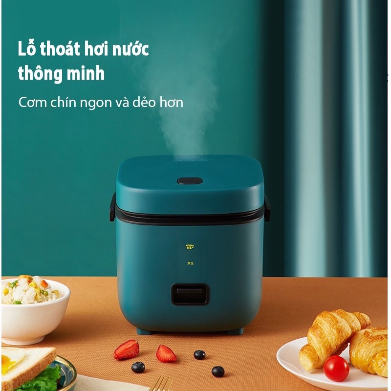 Nồi Cơm Điện Mini Đa Năng Jiashi 1.2L Dùng Cho 1-2 Người Hàng Nội Địa Cao Cấp