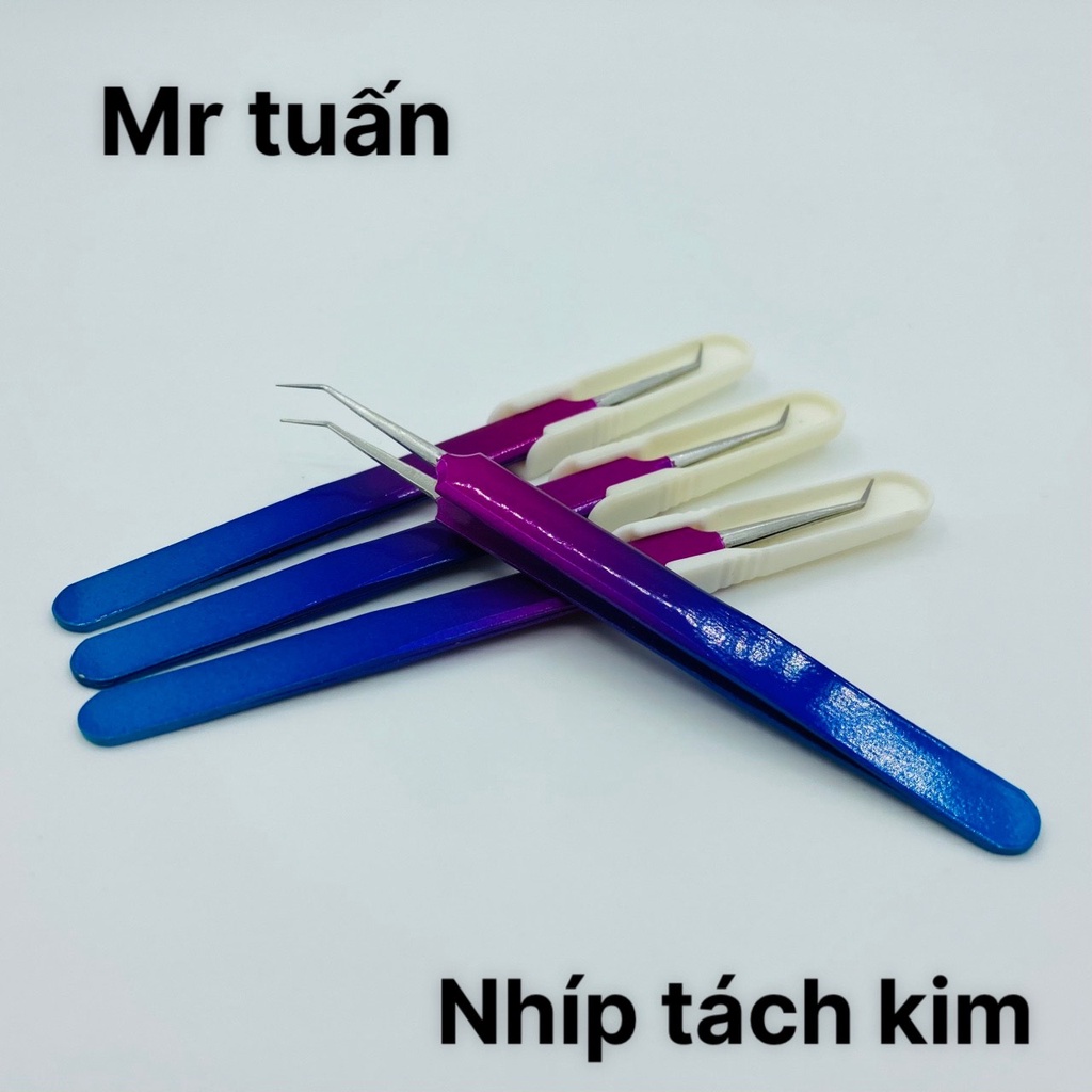Nhíp Nối Mi Tách Kim 7 Màu _Dụng Cụ Nối Mi_Mr Tuấn