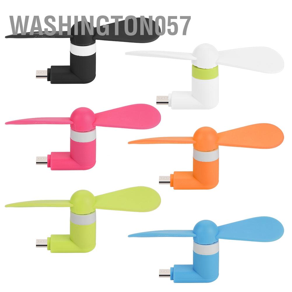 Washington057 Mini cầm tay nhỏ Micro USB Quạt cực êm cho điện thoại thông minh Android OTG
