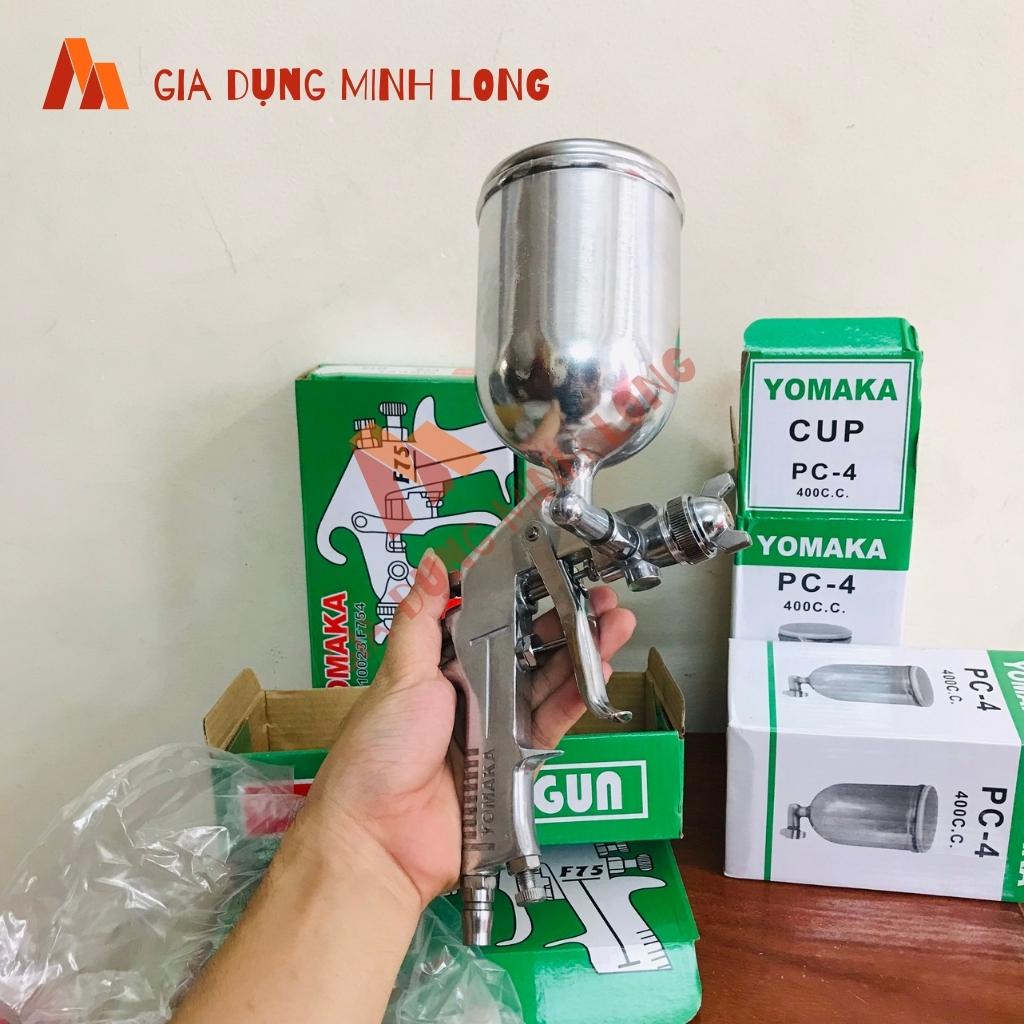 Súng phun sơn YOMAKA F75( bình 400cc) chính hãng