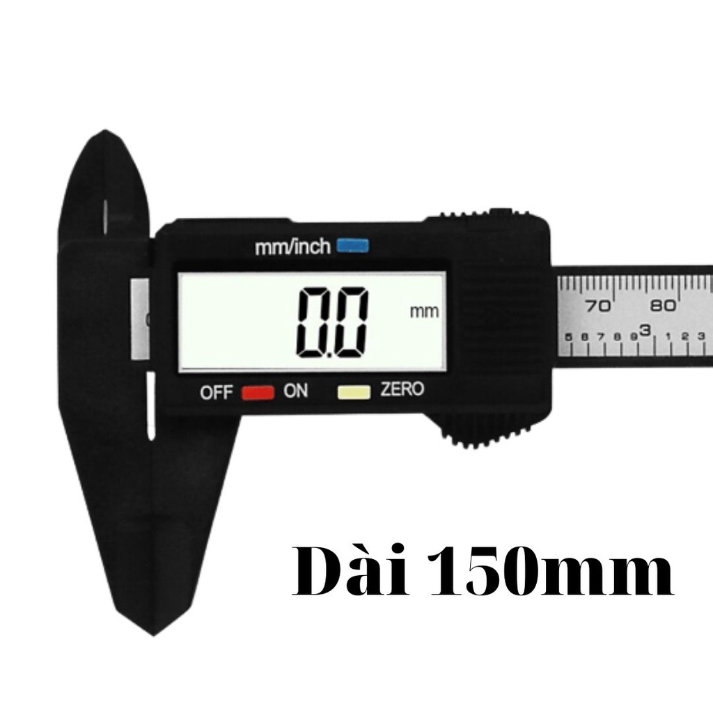 [Có video] [Thước đo chính xác] Thước kẹp điện tử dải đo 150 mm TKDT150